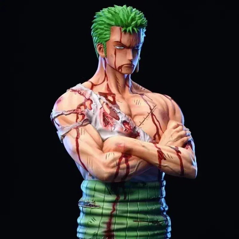 Color: black, Size: 12cm - One Piece Figures 3D2Y Bathed in Blood Zoro Condolence Luffy Sanji Anime Figures Pvc Collection Model Toys doll Kids Gift