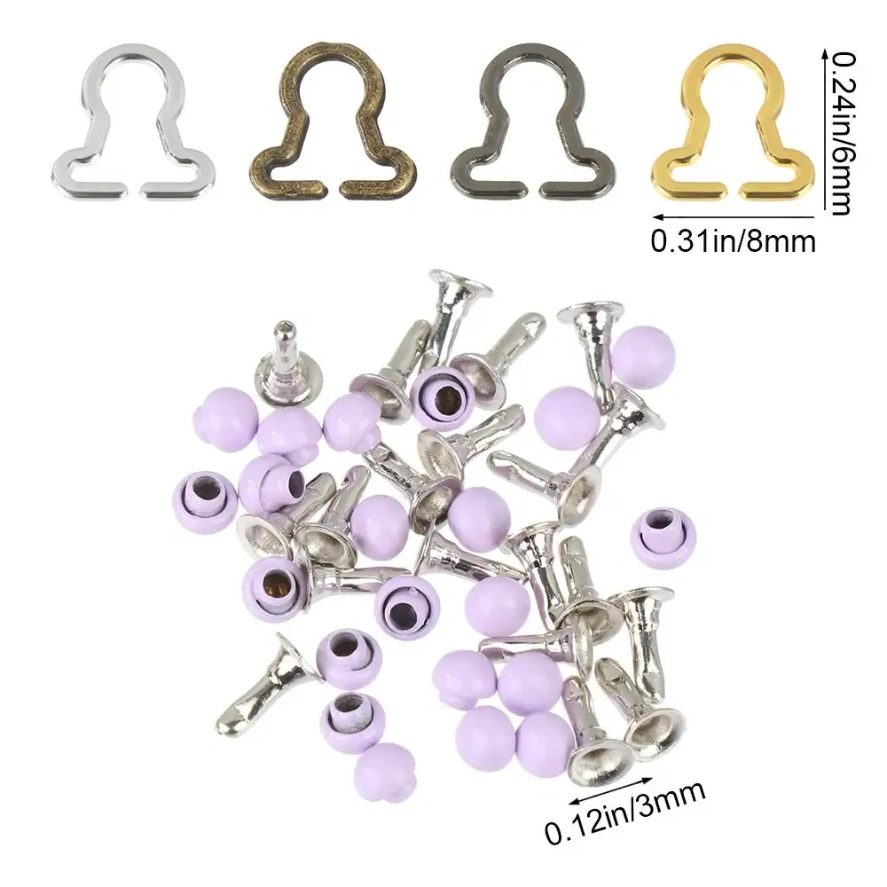 Color: ArmyGreen - Hot Sale 20Pcs Mini Gourd Style Doll Belt Buttons Dolls Buckles Metal Buckle DIY Girls Toys Trousers Bags Sewing Accessories