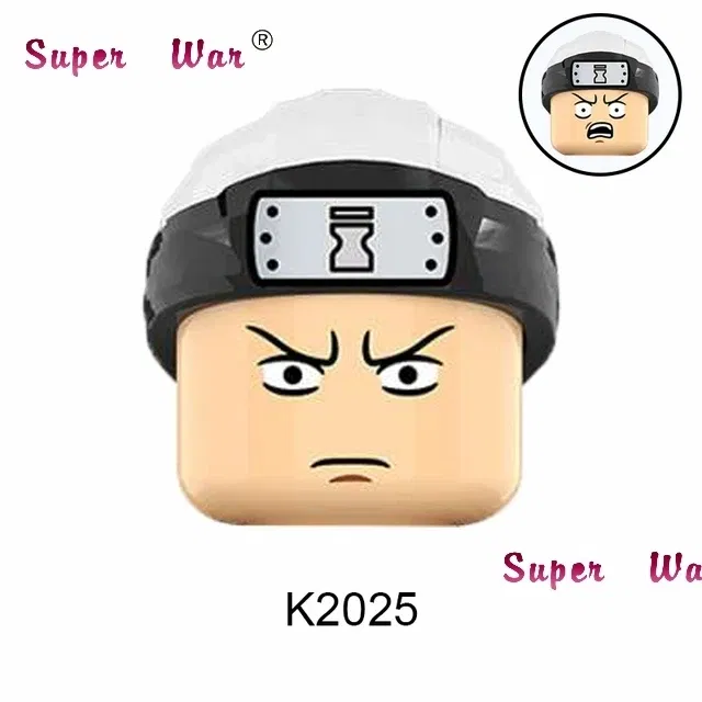 Color: REDDISH BROWN - Single New Cartoon Action Figures accessories Building Block children WM2081 WM6105 WM6106