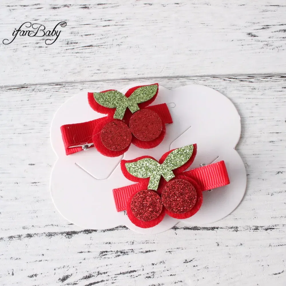 Color: green - Girl Hair clips ,flower clips.Cute Children Accessories Hair pin