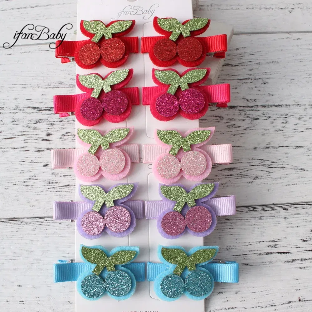 Color: green - Girl Hair clips ,flower clips.Cute Children Accessories Hair pin
