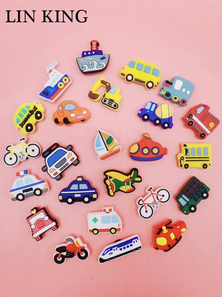 Color: PEACOCK BLUE, Ships From: CHINA - Cute Airplane Car Train BoatShoe Charms Decorations Cartoon PVC Buckle Accessories Clog Ornaments Adult Kids Birthday Party Gift
