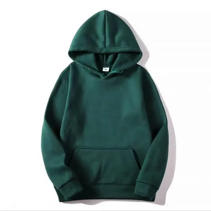Color: green, Size: XXXL - Blank Fleece Fashion Hoodies Men Pull Over Wholesale Hooded Sweatshirt Unisex Cheap Solid Hoodie In Bulk Sudaderas Con Capucha