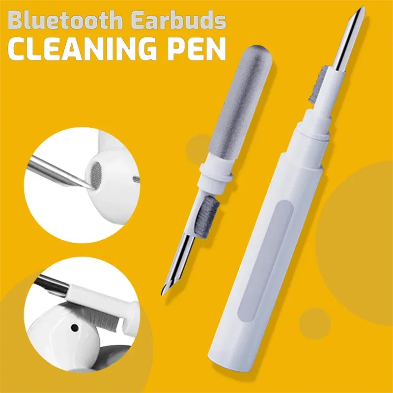 Color: WHITE - Bluetooth Earphone Cleaner Kit For Airpods Pro 1 2 3 Earbuds Case Cleaning Pen Brush Tool For Xiaomi Huawei Lenovo Headset