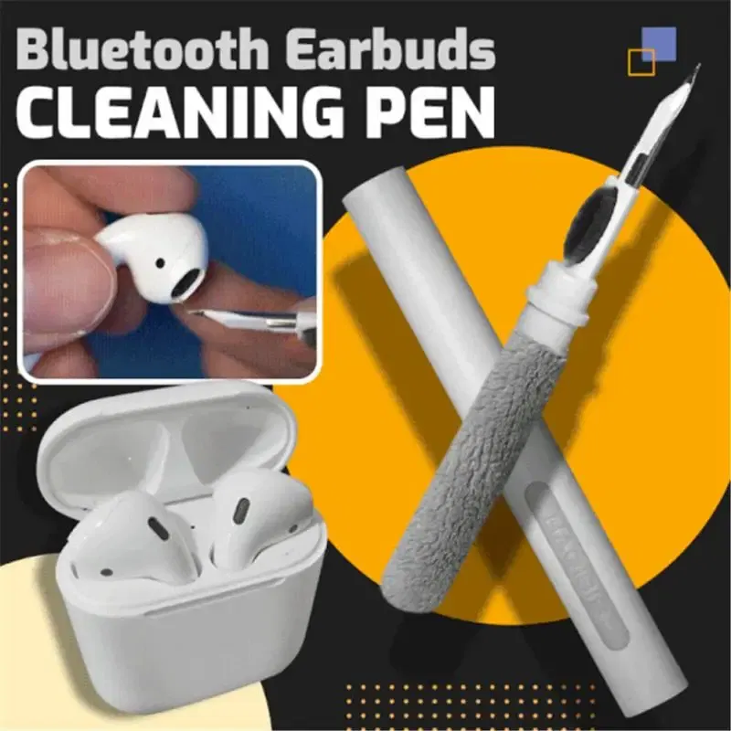 Color: WHITE - Bluetooth Earphone Cleaner Kit For Airpods Pro 1 2 3 Earbuds Case Cleaning Pen Brush Tool For Xiaomi Huawei Lenovo Headset