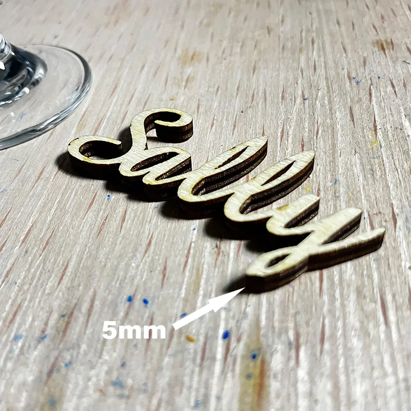 Color: light green - Custom Laser Cut Wooden Wedding Place Name Cards Personalized Acrylic Guest Seating Tags Party Wedding Table Wood Decoration