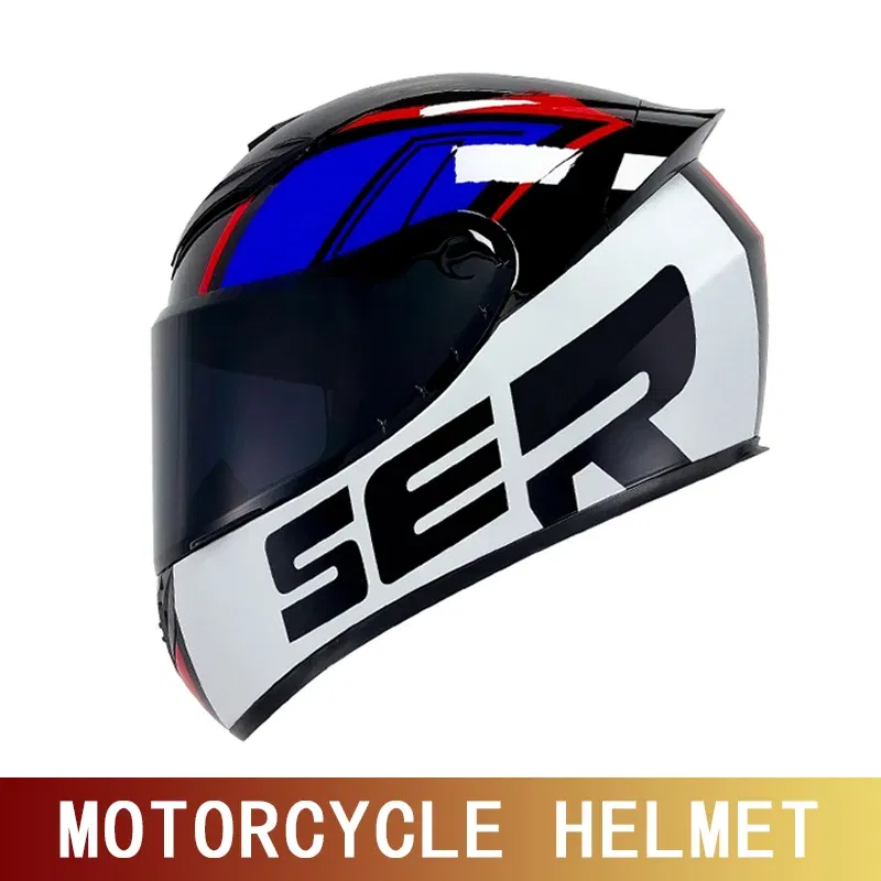 Color: green, Size: S - Motorcycle helmet motorcycle full helmet racing kart winter anti-fog retro personality helmet