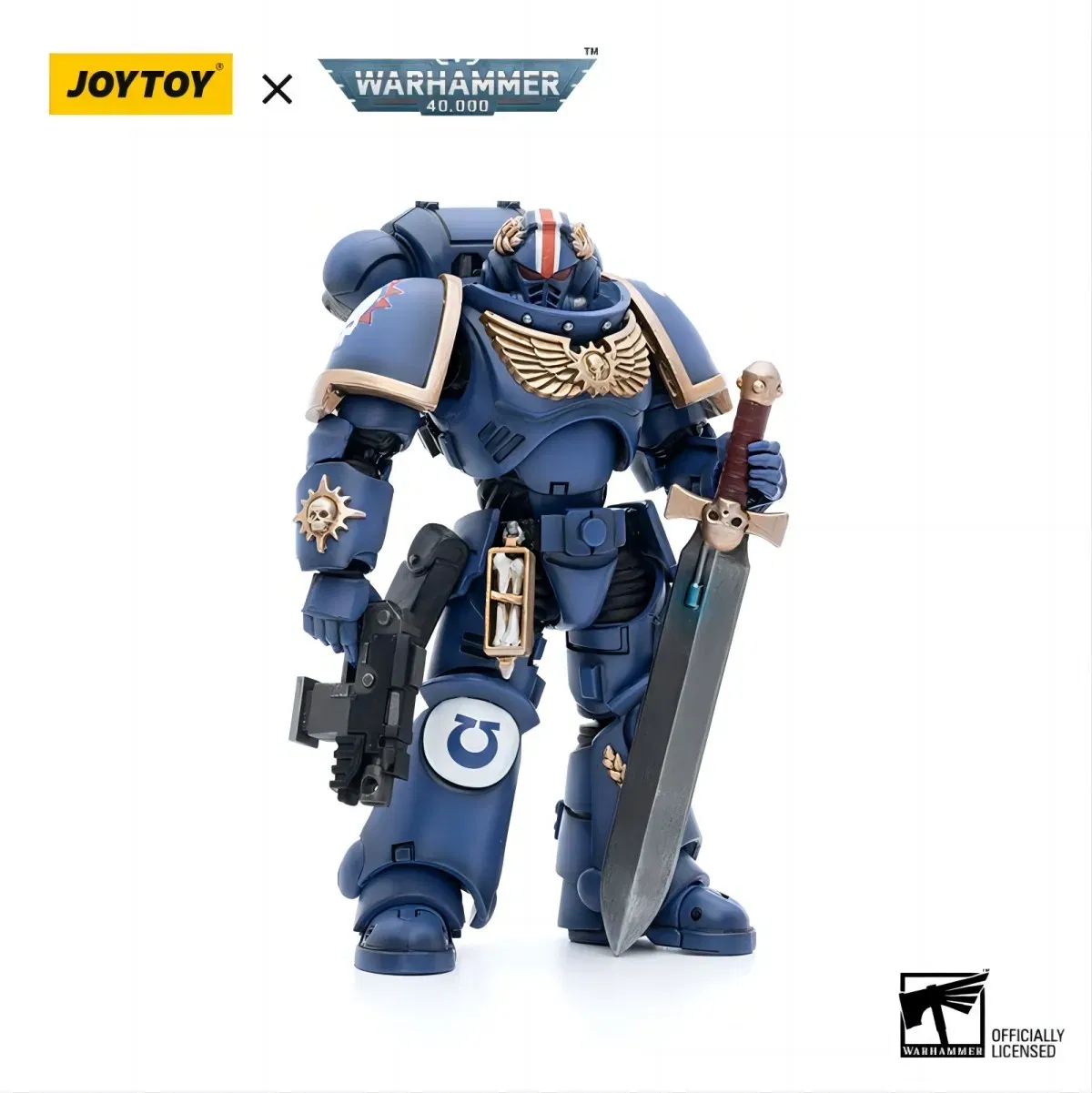 Color: Fluorescent Yellow - [IN-STOCK]JOYTOY Warhammer 40K 1/18 Action Figures Ultramarines Lieutenant Titus&Remus Ventanus&Intercessors&Jump Pack  Model