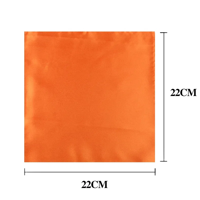 Color: SKY BLUE - Satin Handkerchief For Men Candy Color Mens Suits Pocket Square Business Chest Towel Hanky Suit Napkin Solid Hankies