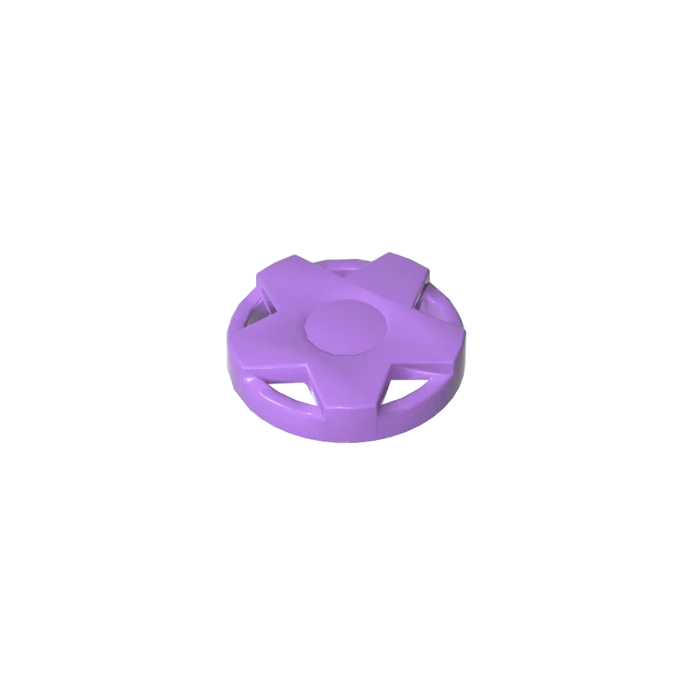 Color: GRAY - Gobricks GDS-21231 Wheel Cover 5 Spoke Wide - for Wheel 18976 compatible with lego 29117A Assembles Building Blocks