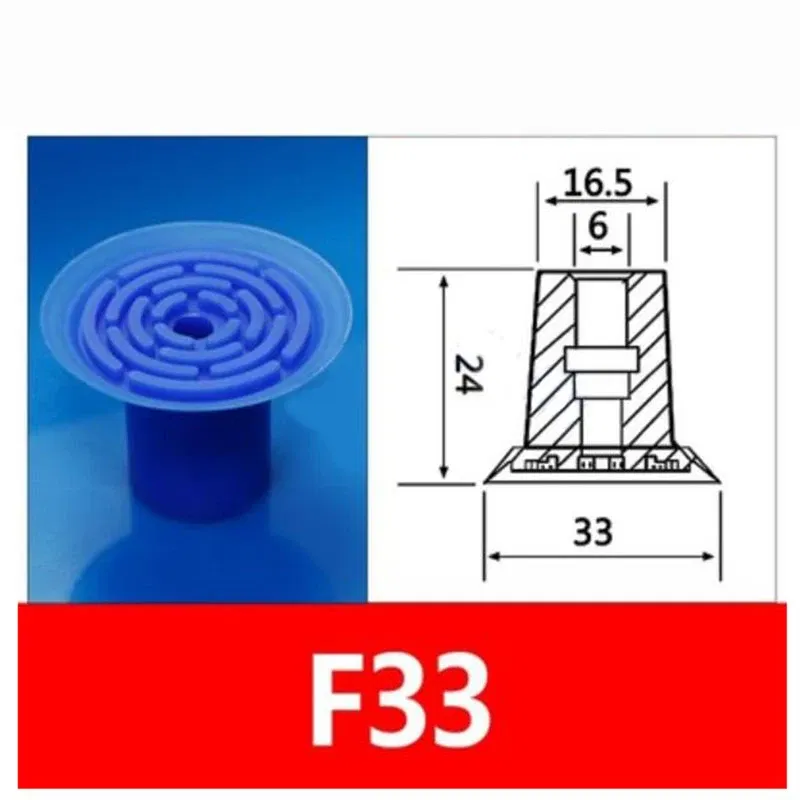 Color: Blue - 1pcs Manipulator Industrial Strong Film Plastic Bag PE Suction Cup Vacuum Nozzle Vacuum Pad F18 F26 F33