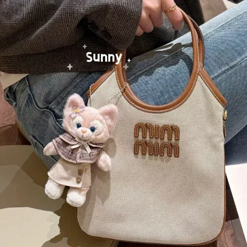 Color: Clear - Retro Hobo Thousand Bird Grid Mini Underarm Bag, Mao Ni Large Capacity Shoulder Cross Carrying Tote Bag