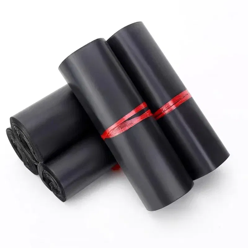 Color: Red - 50pcs/Lot Courier Bag Express Envelope Storage Bags Mailing Bags Self Adhesive Seal PE Plastic Pouch Packaging Shipping Bag