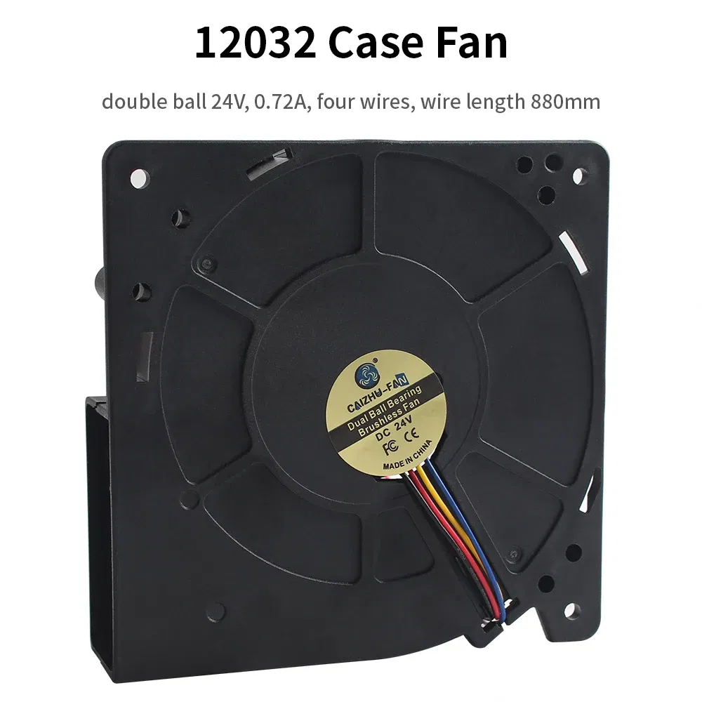 Color: black - 3010/4010/4020/5015/12032 Fan for Flashforge Adventurer 5M Pro Extruder Hotend Fan Rapid Heat Dissipation Cooling Fan For 5M Pro