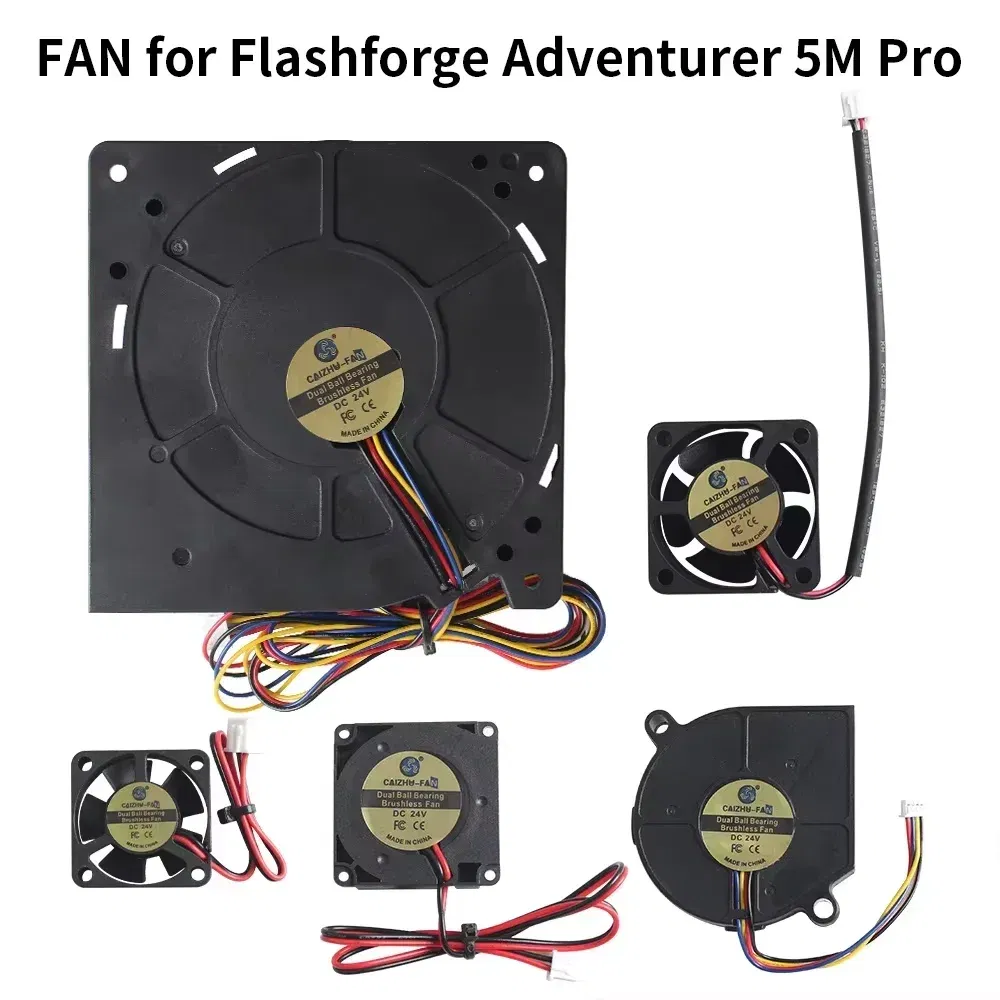 Color: black - 3010/4010/4020/5015/12032 Fan for Flashforge Adventurer 5M Pro Extruder Hotend Fan Rapid Heat Dissipation Cooling Fan For 5M Pro