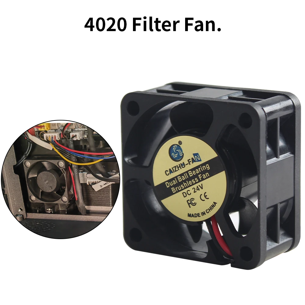 Color: black - 3010/4010/4020/5015/12032 Fan for Flashforge Adventurer 5M Pro Extruder Hotend Fan Rapid Heat Dissipation Cooling Fan For 5M Pro