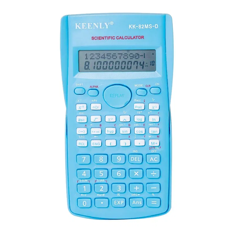 Color: WHITE - Multifunctional Scientific Calculator Student Simple Portable Big Screen Function Calculator Stationery School Office Supplies