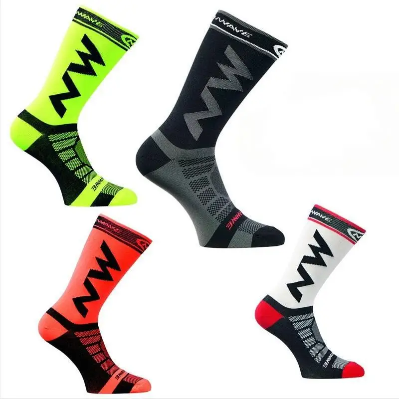 Men Breathable Cycling Socks Non Slip Road Bicycle Socks for Football Soccer Running Basketball Women Sports Bike Socks