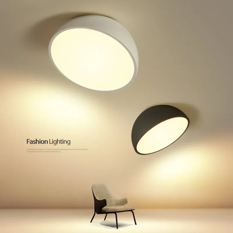 Body Color: Black, Size: XL, Emitting Color: changeable - Nordic Modern Corridor Staircase Entrance Ceiling Lamp Loft Sloping Roof Lights Bedroom Study Lighting Wall LED Remote Control