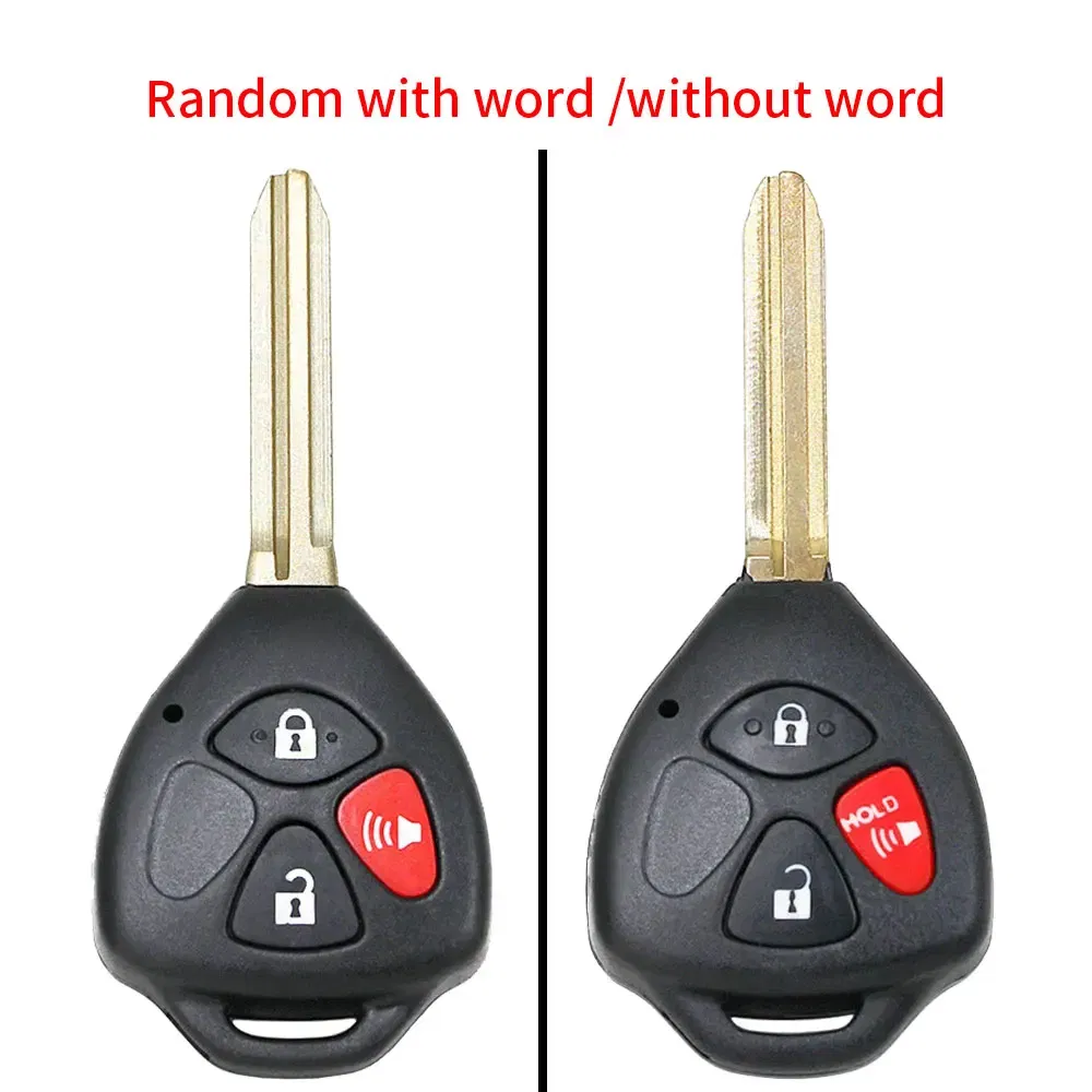 Color: green - XRNKEY 2/ 3/ 2+1/ 4Buttons Car Remote key shell Fob For Toyota Camry Corolla Avalon Venza 2007 2008 2009 2010 2011 2012 key Case