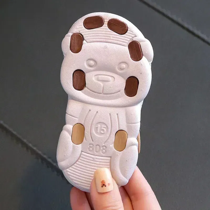 Color: Beige, Shoe Size: 2.5 - 2023 Summer Baby Boys Girls Sandals Children Beach Sandals Cartoon Infant Toddler Shoes Comfortable Soft Sole Kids Student Shoes