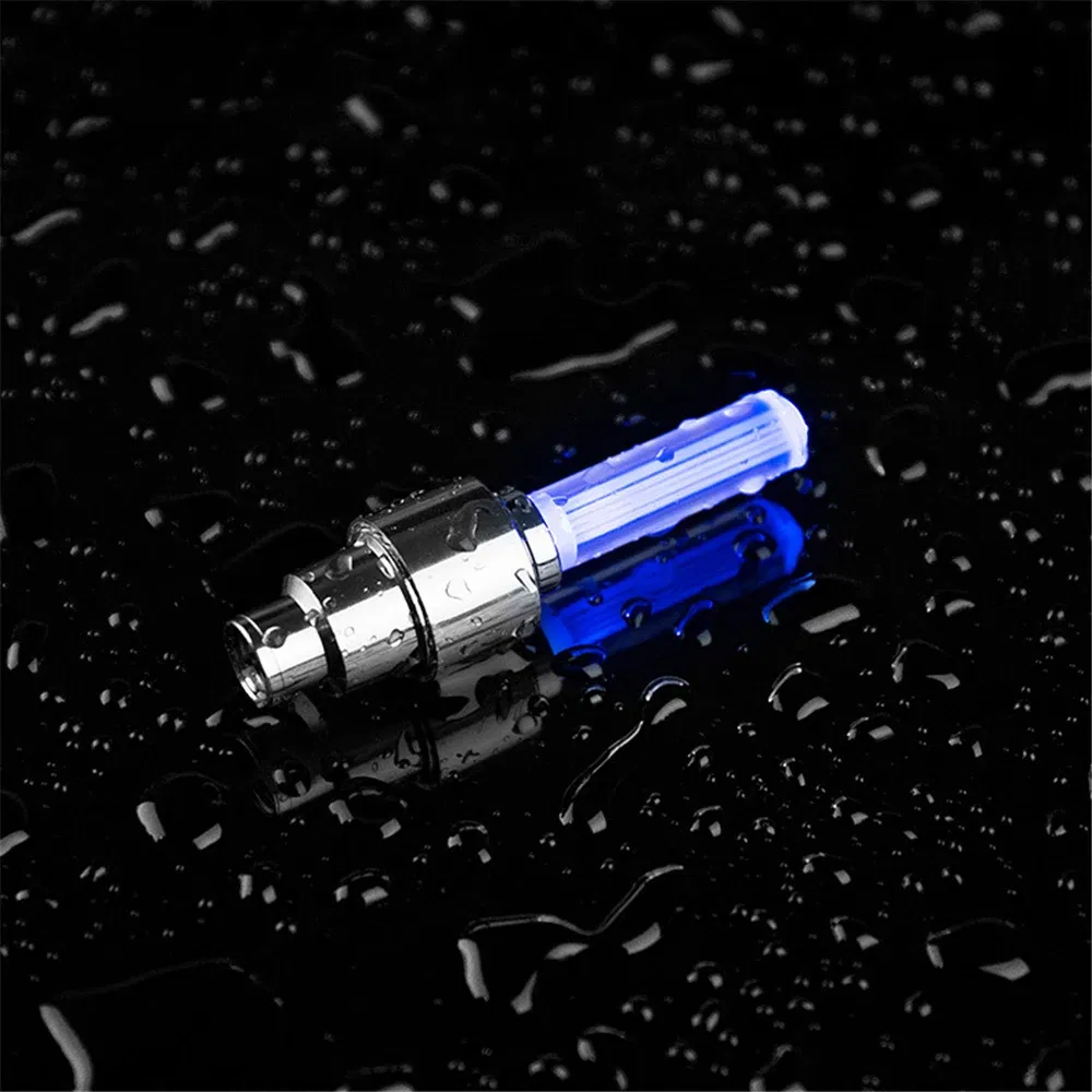 Color: WHITE, Ships From: CHINA - Bike Valve Caps Lamp Neon Spoke Light Bike Cool LED Flash For Road Bicycle MTB Motorcycle Car Tire Nozzle Cycling Accessories