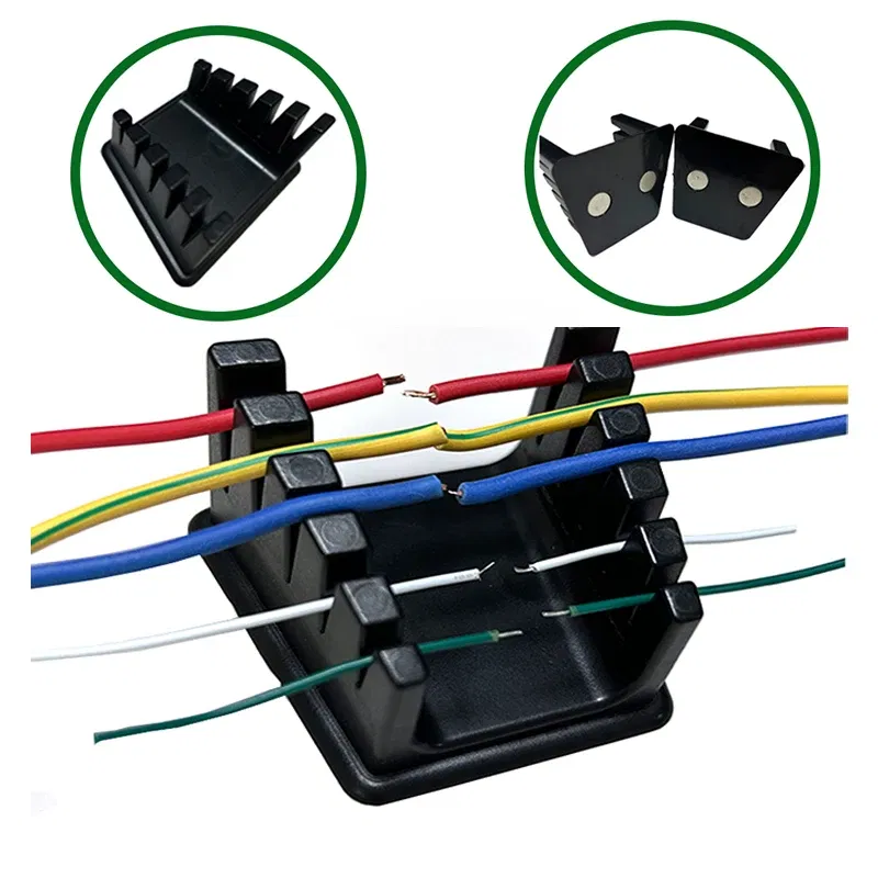 Color: black - New 3D Printer Parts ABS Welding Wire Fixture with Two Large Suction Magnets Bracket Welding Clamp For Motherboard Soldering
