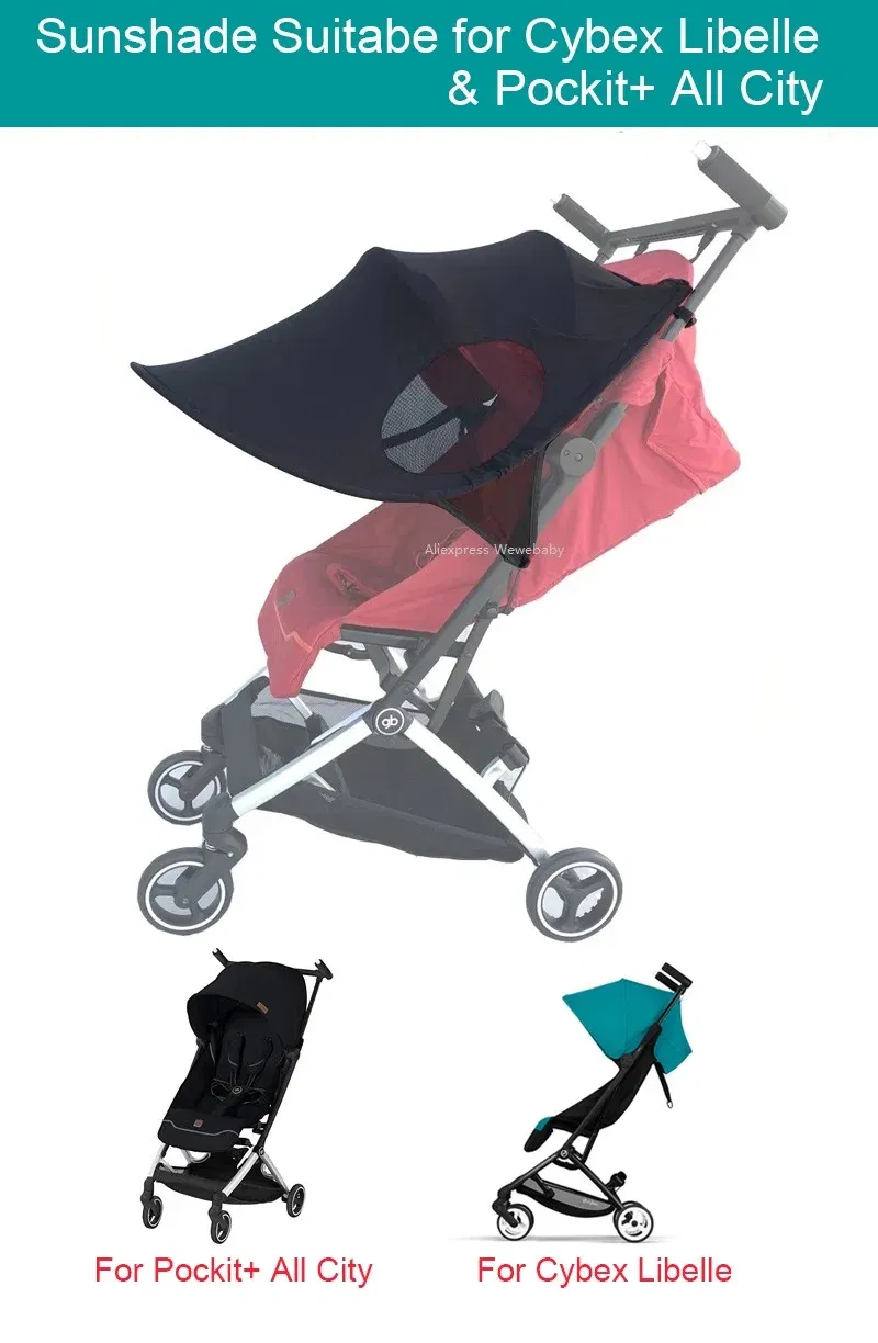 COLU KID?® Baby Stroller Accessories Sun shade Sun Visor Extend Canopy Cover for Cybex Libelle and gb POCKIT+ All City