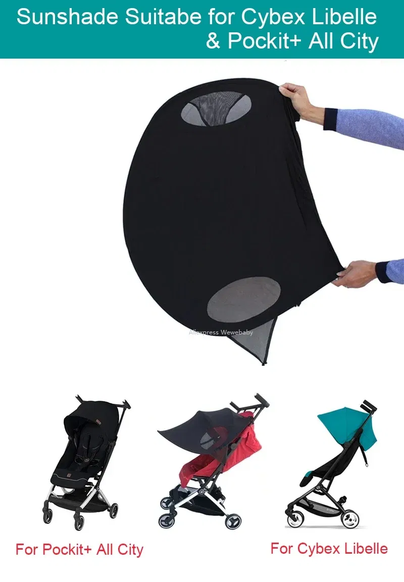 COLU KID?® Baby Stroller Accessories Sun shade Sun Visor Extend Canopy Cover for Cybex Libelle and gb POCKIT+ All City