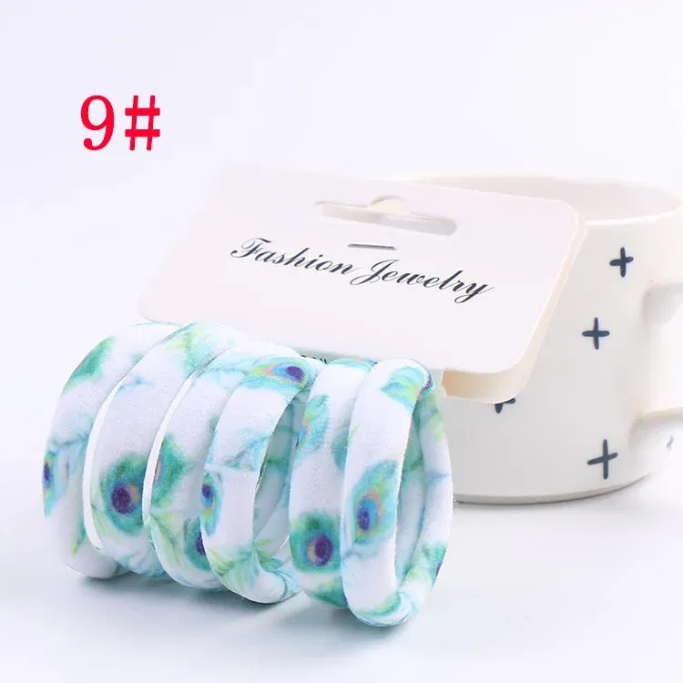 Color: SKY BLUE, Ships From: CHINA - 6PCS/Sett Cute Girls Elastic Hair Bands Scrunchies Ponytail Holder Rubber Bands Hair Ties Sweet Kids Hair Rope Hair Accessories