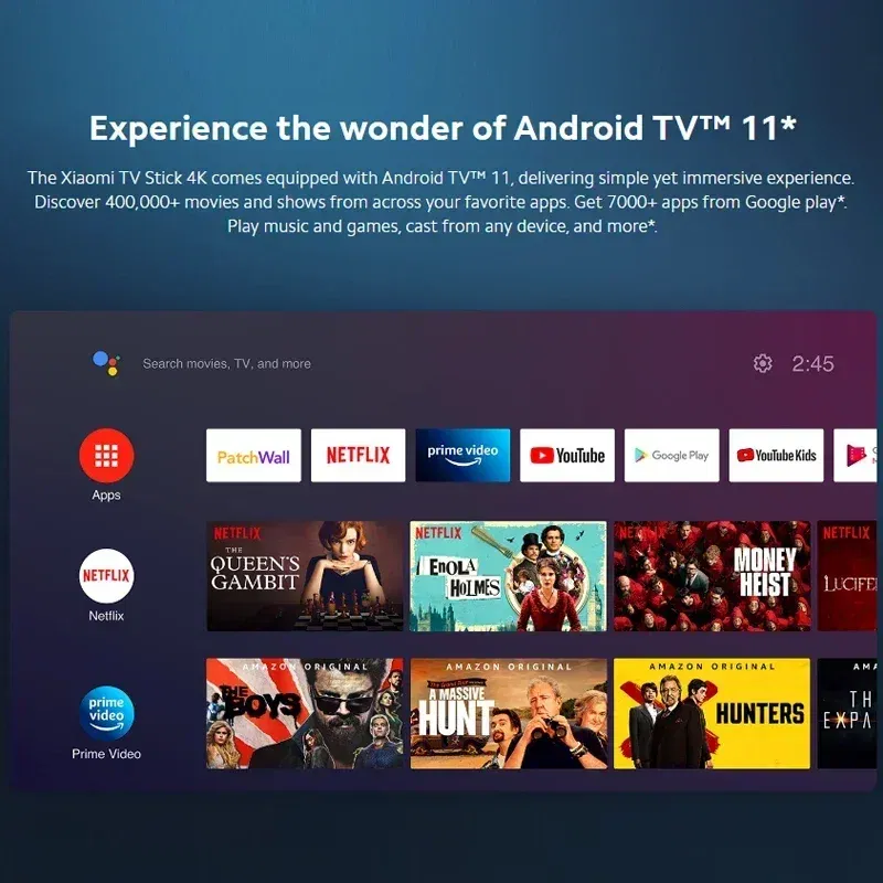 Color: Brown, Ships From: CHINA - [World Premiere] Global Version Xiaomi Smart TV Stick 4K Android 11 Portable Streaming Media Multi Language BT5.0 TV Dongle