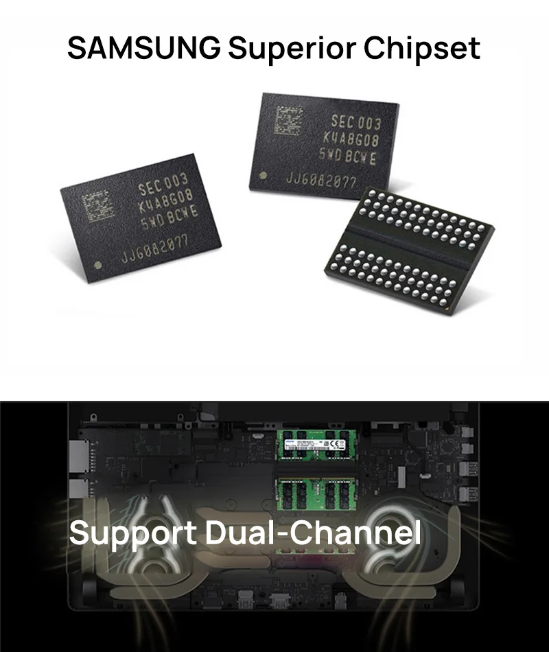 Memory Capacity: 2GB - Samsung Laptop Memory DDR3 1.5V /DDR3L 1.35V 1333 1600 1866 MT/s MHz 4GB 8GB RAM 204pin SO-DIMM Memory Stick for Laptop Notebook