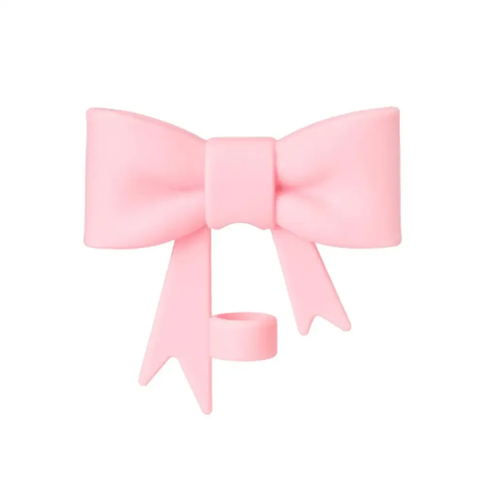 Color: Champagne, Ships From: CN - Bow Straw Cap Covers Toppers Silicone Accessories For Stanley Cups 30&40 Oz Tumbler And With 1pc Protective Boot ?»?