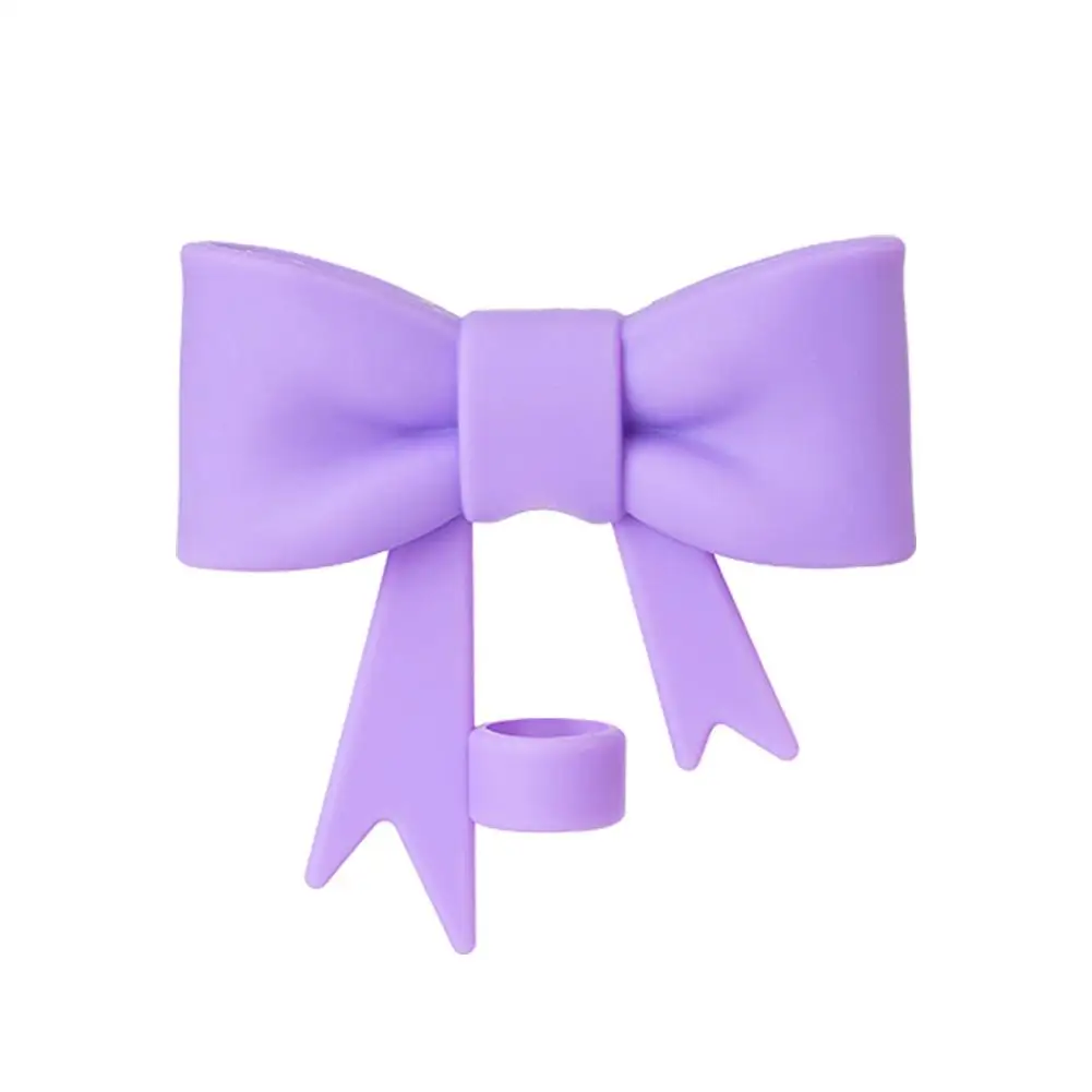 Color: Champagne, Ships From: CN - Bow Straw Cap Covers Toppers Silicone Accessories For Stanley Cups 30&40 Oz Tumbler And With 1pc Protective Boot ?»?