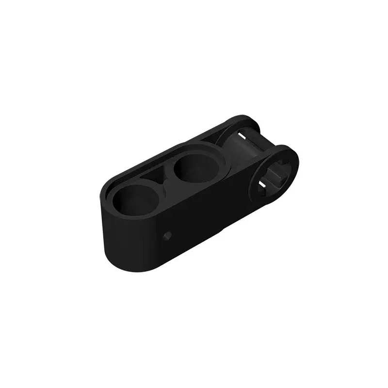 Color: Clear - Gobricks GDS-936 Technical, Axle and Pin Connector Perpendicular 3L with 2 Pin Holes compatible with lego 42003 Educational
