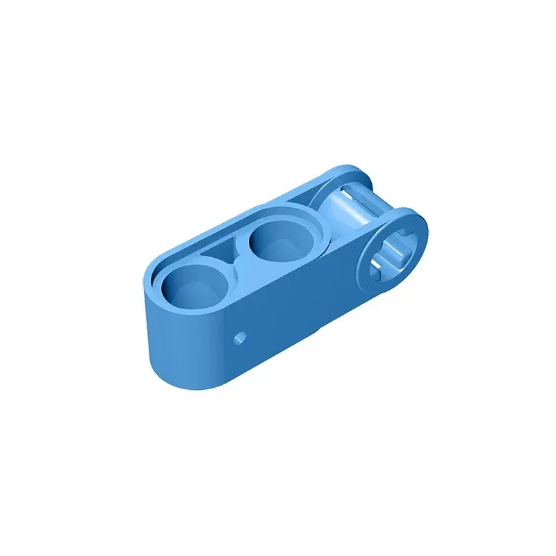 Color: Clear - Gobricks GDS-936 Technical, Axle and Pin Connector Perpendicular 3L with 2 Pin Holes compatible with lego 42003 Educational