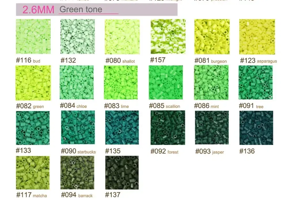 Color: light yellow - 2.6mm Mini Beads 1000PCS Fuse Beads for Kids Gift Hama Beads Diy Puzzles Iron Beads High Quality