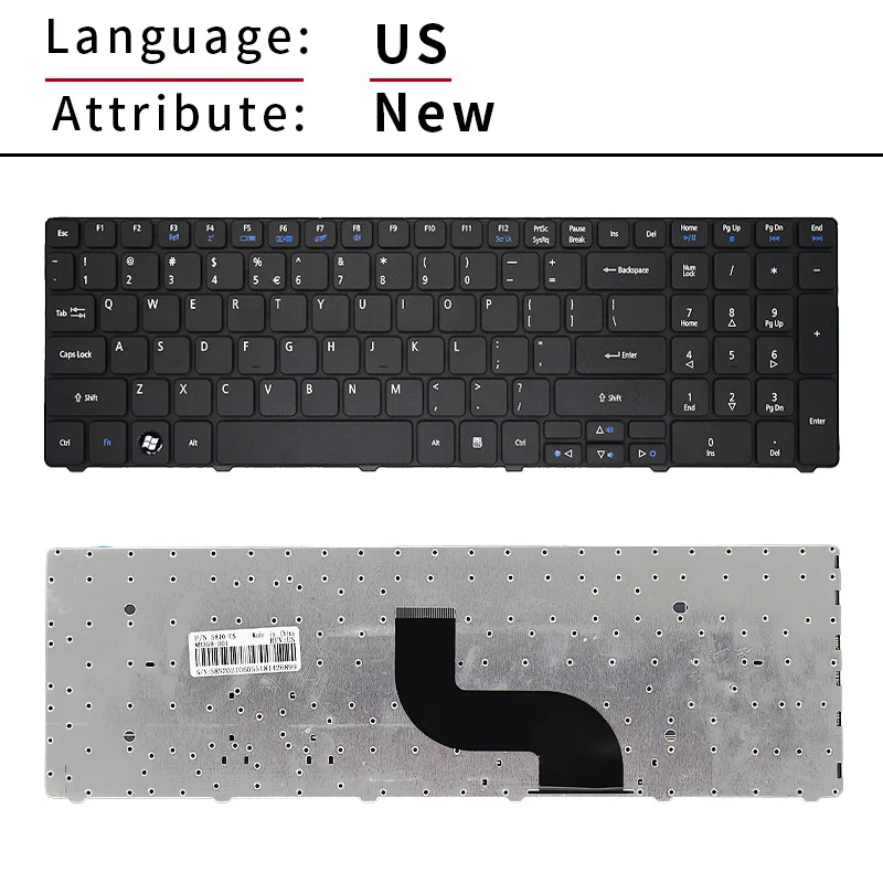 Color: WHITE, Ships From: CHINA - US/BR/SP Russian Laptop Keyboard for Acer Aspire 5750G 5253 5333 5340 5349 5360 5733 5733Z 5750Z 5750ZG 7745 5749 emachines e644