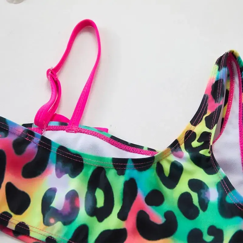 Color: green, Size: XS?€old?‰ - Lilo Stitch Gilrs Bow Bikini Set Trendy Two-Piece Swimsuits for Summer Stylish Beachwear Pool Fashion Bathing Suits 3-12Y