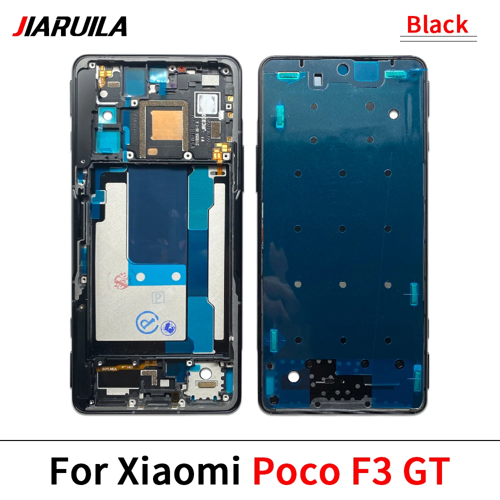 Color: dark blue - LCD Screen Middle LCD Front Frame Housing Bezel Plate Panel Chassis For Xiaomi Poco C65 X3 F3 F4 GT M3 M4 Pro 4G 5G M5S X5 X6
