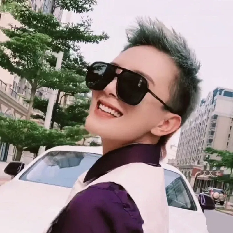 Frame Color: black - High-quality Unisex Plain glasses women men glasses lens square glasses male female Plain glasses