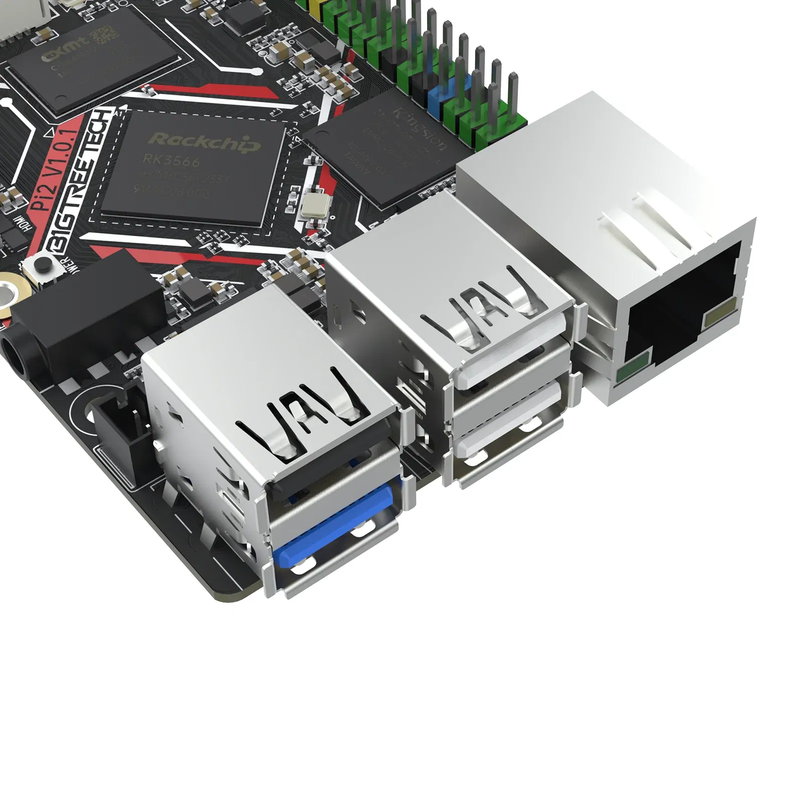 Color: green - BIGTREETECH BTT Pi 2 CB2 Control Board RK3566 2GB LPDDR4 32GB eMMC CSI DSI Interface For Klipper VS Raspberry PI Octopus Pro