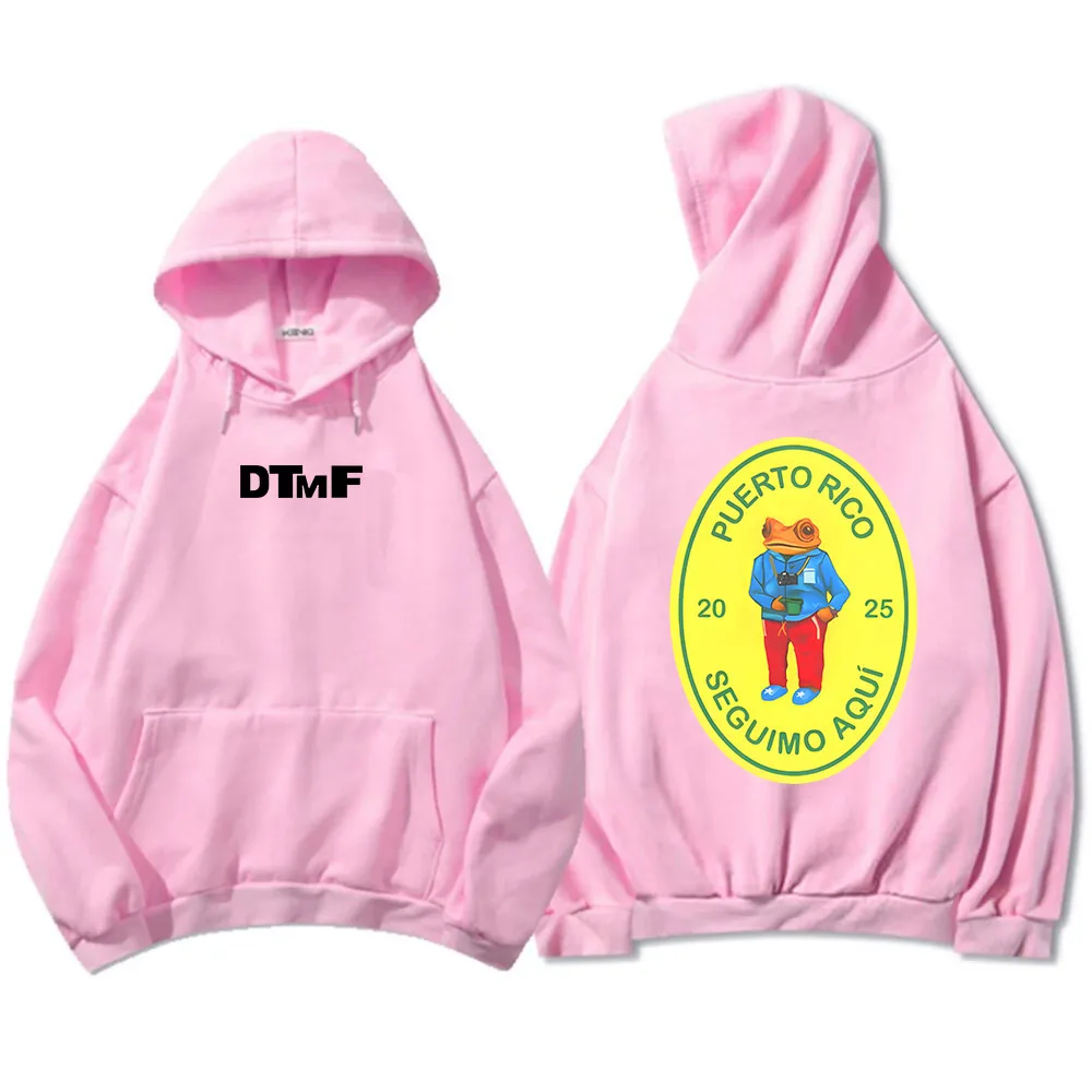 Color: Lavender, Size: L - DTMF Deb?­ Tirar Más Fotos 2025 New Album Hoodies Bad Bunny Singer Printing Sweatshirts Men Women Clothing Sudaderas Hombre Male