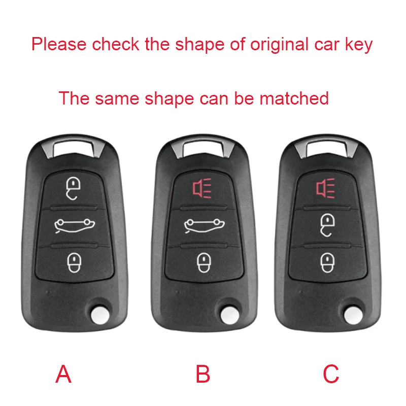 Color Name: black - Alloy Car Key Case Cover For Great Wall Haval Hover Wingle 5 6 H3 H5 H6 H1 H3 C30 C50 M4 3Buttons Shell Bag Protector Keychain