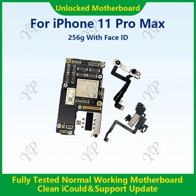 Color: Navy Blue, Ships From: CHINA - Top Fully Tested Authentic Motherboard For iPhone 11 Pro Max 64g/256g Unlocked Mainboard With Face ID Cleaned iCloud Fast