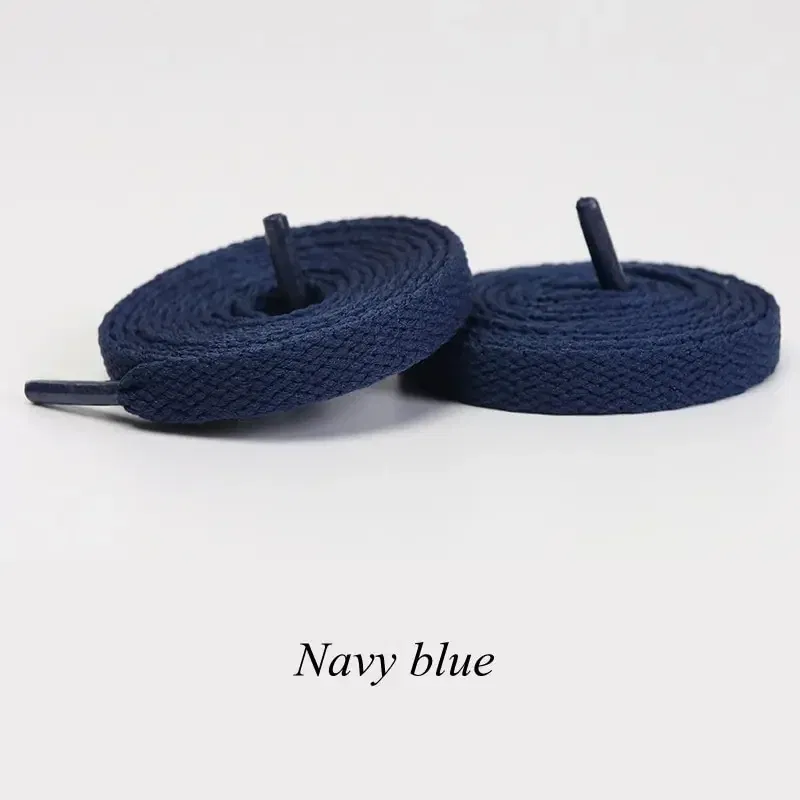Color: Navy Blue, Ships From: CHINA, Length: 180 cm - 1pair Classic Shoe Laces Flat Shoelaces Fit Fashion Solid Sports Shoelace Casual Unisex Shoe Strings Shoe Accessories