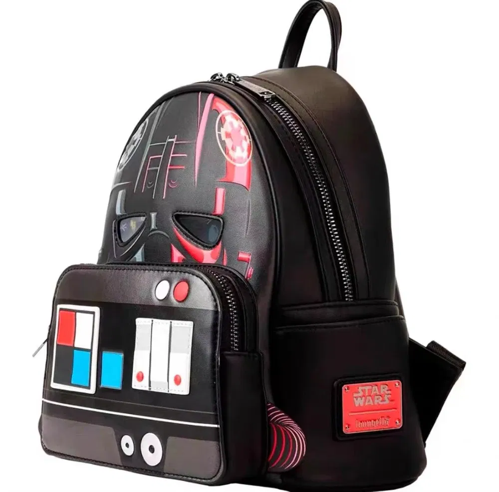 Color: multi - New Original Disney Mickey Mouse Pu Leather Women's Backpack Boo Mike Sully Cosplay Leisure Travel Bag Mini Children's Schoolbag