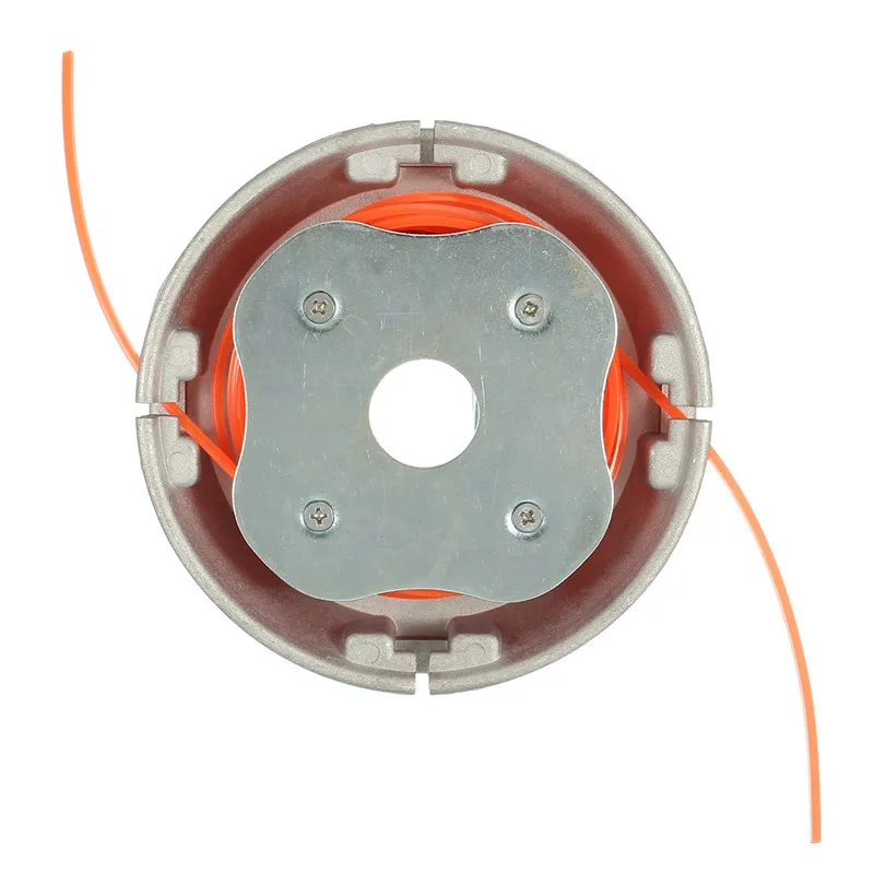 Universal Trimmer Head Aluminium Alloy Nylon Brush Mower Head Bump Spool Grass Brush Cutter Lawn Mower Garden Home Cutting