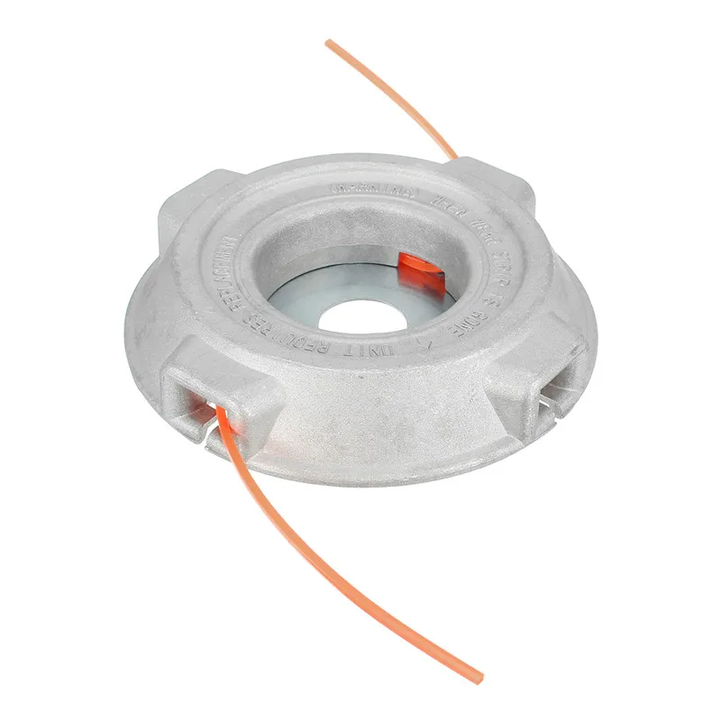 Universal Trimmer Head Aluminium Alloy Nylon Brush Mower Head Bump Spool Grass Brush Cutter Lawn Mower Garden Home Cutting