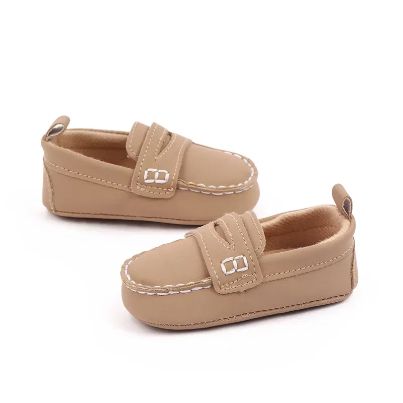 Fashion Infant Casual Shoes for Baby Boys Loafers Newborn Footwear Toddler Girls Soft Bottom Leather Moccasins 1 Year Old Gifts